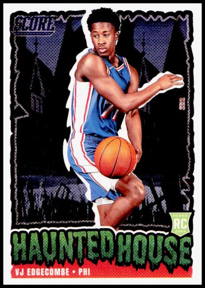 2026 Panini Score A Treat VJ Edgecombe #205 Haunted House RC 76ers Draft SP