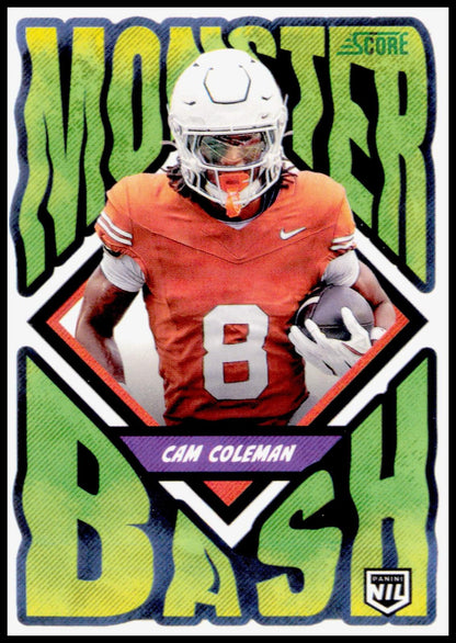 2026 Panini Score A Treat Cam Coleman #286 Monster Bash NIL Texas Longhorns