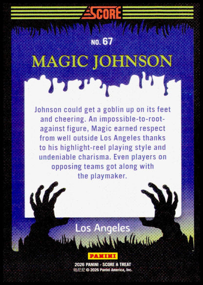 2026 Score-A-Treat Multi-Sport Magic Johnson Card Pumpkins HOF  Lakers