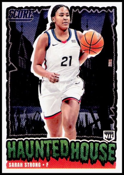 2026 Panini Score A Treat Sarah Strong #214 Haunted House UConn Huskies NIL