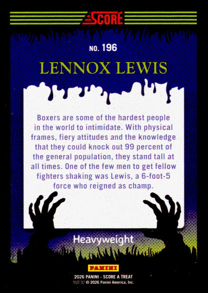 2026 Score-A-Treat Multi-Sport Lennox Lewis Card Slime HOF boxing