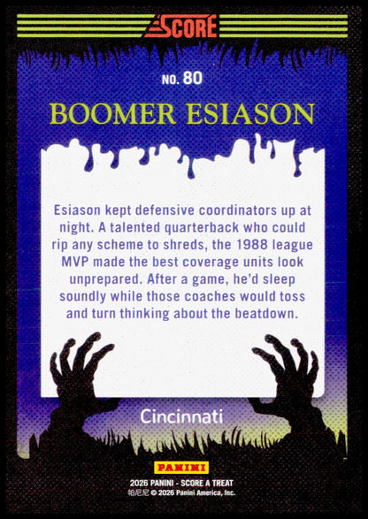 2026 Score-A-Treat Multi-Sport Boomer Esiason Card Slime Cincinnati Bengals