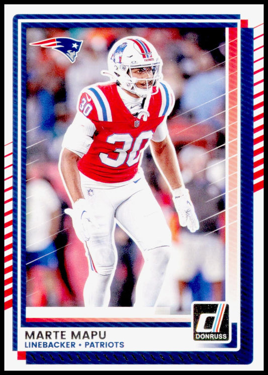 2025 Donruss Marte Mapu Card New England Patriots