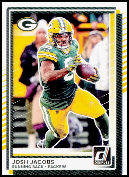 2025 Donruss Josh Jacobs Card Green Bay Packers