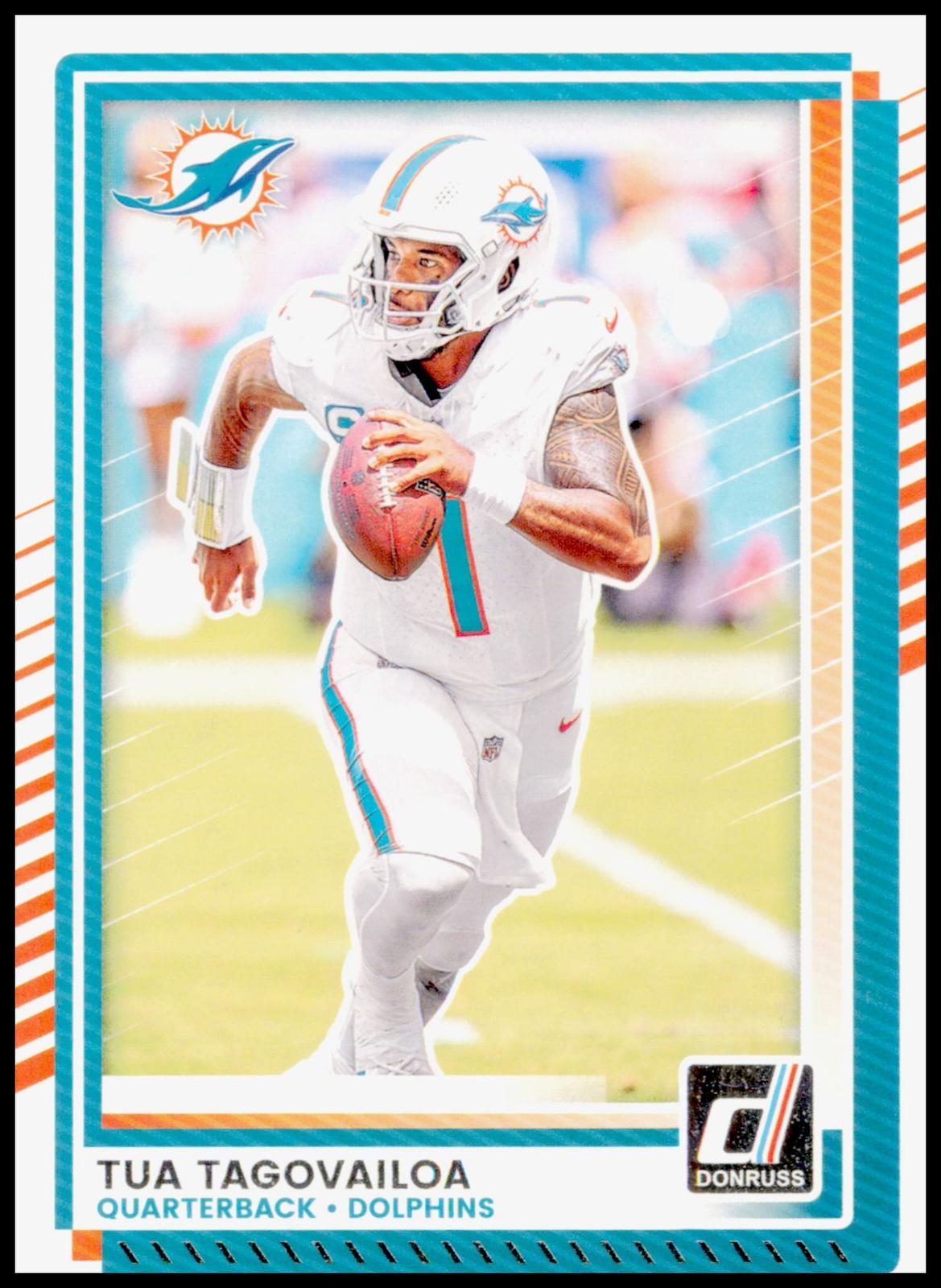 2025 Donruss Tua Tagovailoa Card Miami Dolphins