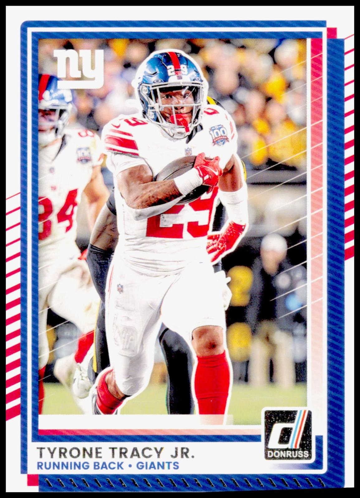 2025 Donruss Tyrone Tracy Jr. Card Press Proofs Red New York Giants