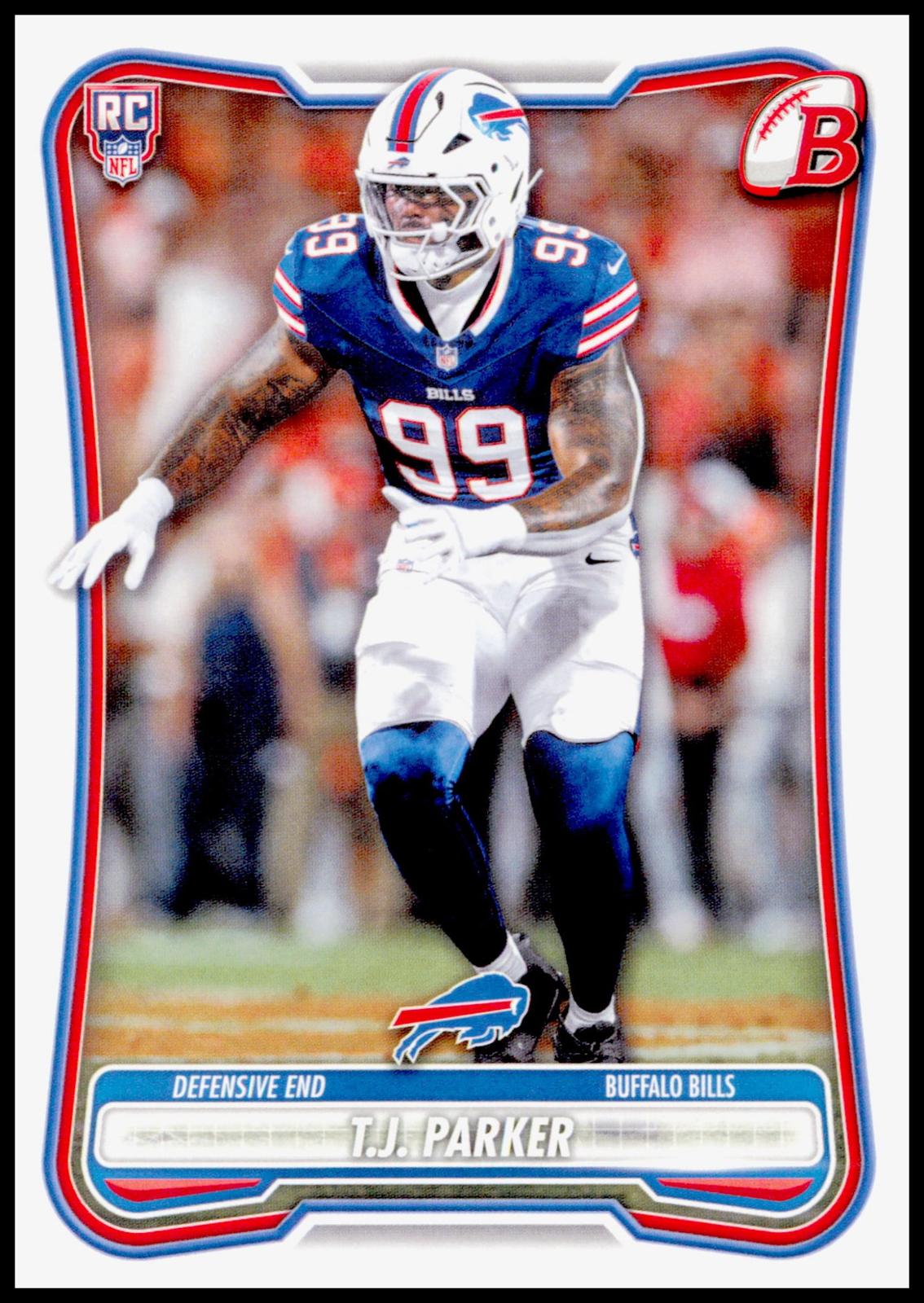 2026 Bowman T.J. Parker Card RC Buffalo Bills