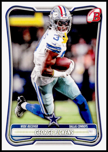 2026 Bowman George Pickens Card Dallas Cowboys