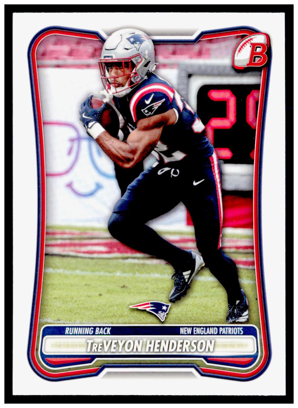 2026 Bowman TreVeyon Henderson Card New England Patriots