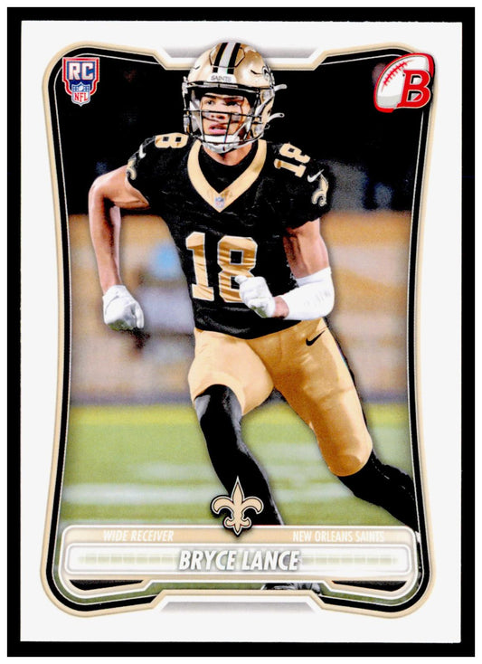 2026 Bowman Bryce Lance Card RC New Orleans Saints