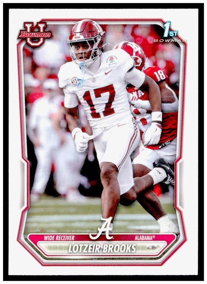 2026 Bowman Lotzeir Brooks Card Prospects Alabama Crimson Tide