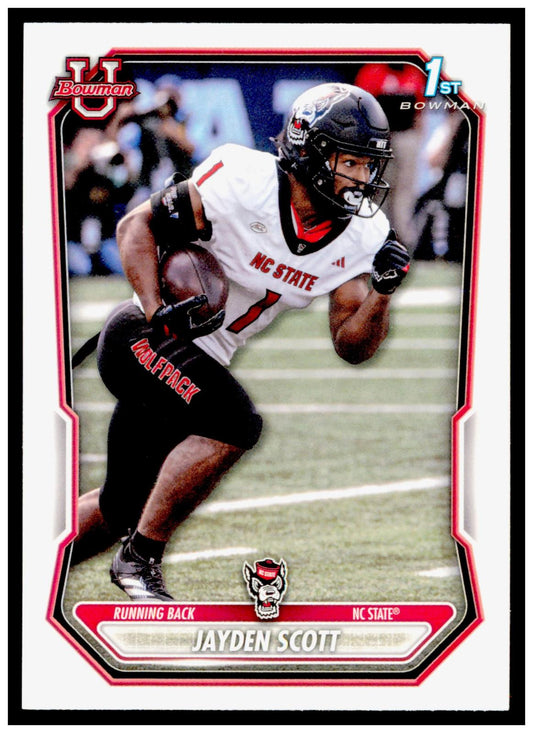 2026 Bowman Jayden Scott Card Prospects NC State Wolfpack