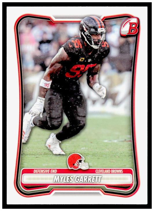 2026 Bowman Myles Garrett Card Cleveland Browns
