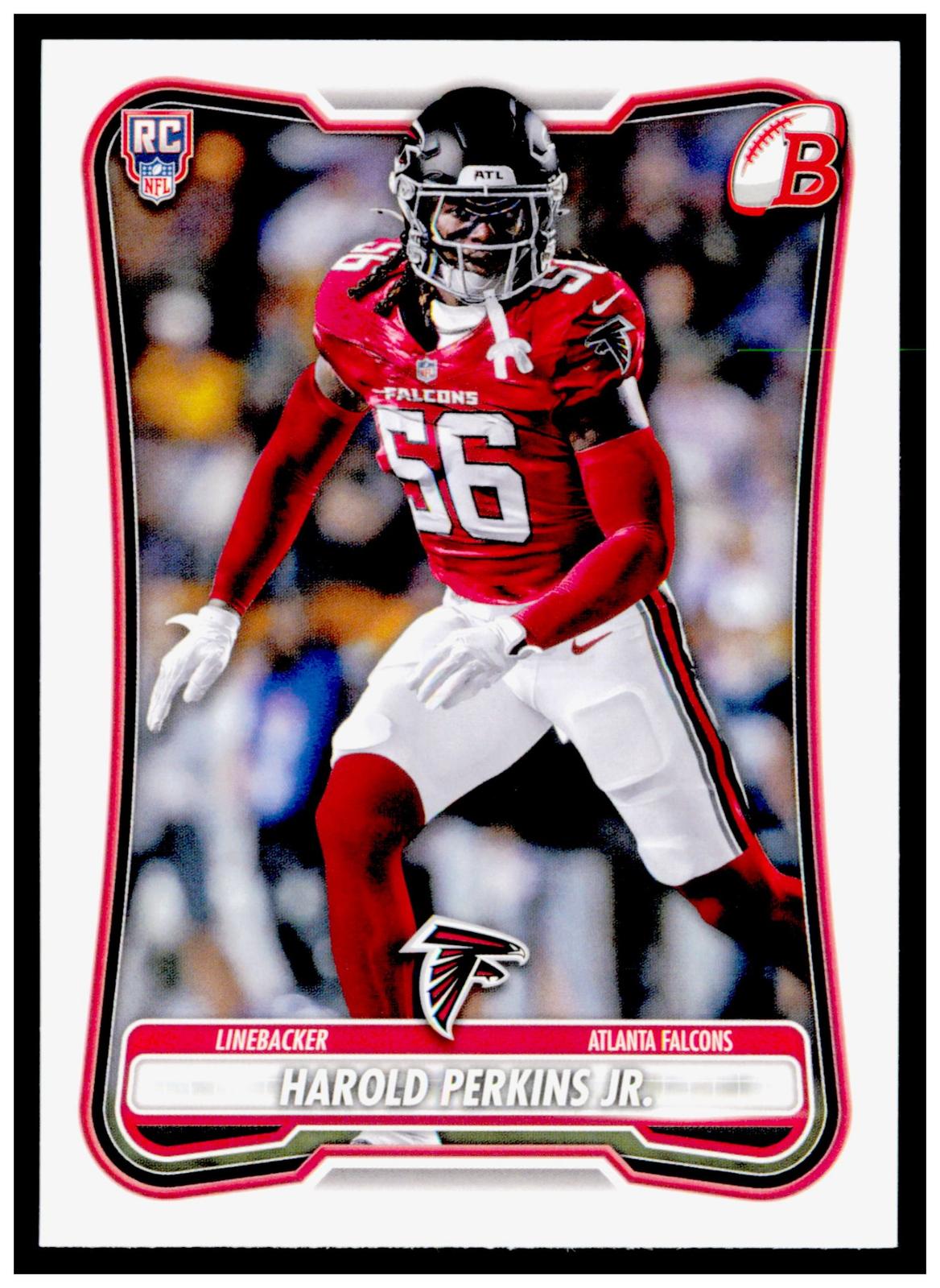 2026 Bowman Harold Perkins Jr. Card RC Atlanta Falcons