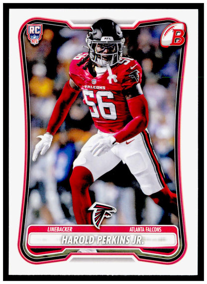 2026 Bowman Harold Perkins Jr. Card RC Atlanta Falcons