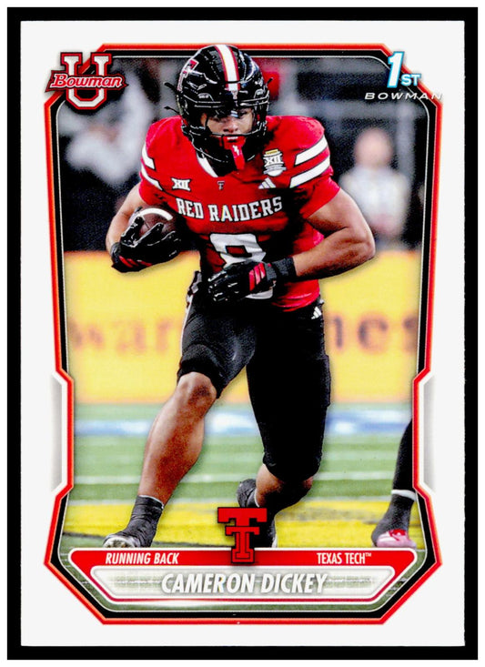 2026 Bowman Cameron Dickey Card Prospects Texas Tech Red Raiders
