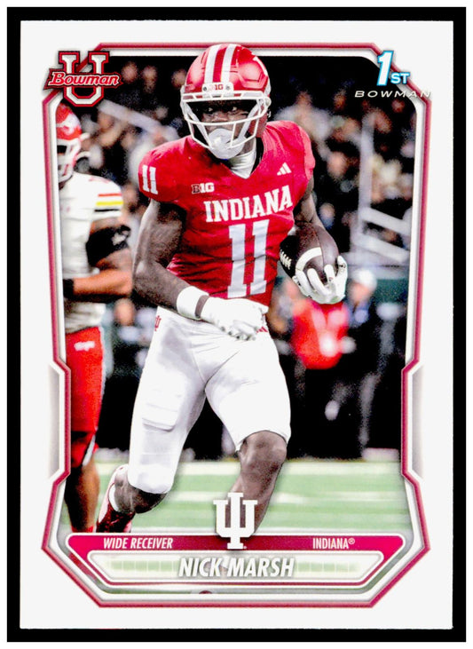 2026 Bowman Nick Marsh Card Prospects Indiana Hoosiers