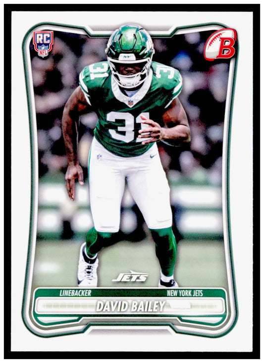 2026 Bowman David Bailey Card RC New York Jets