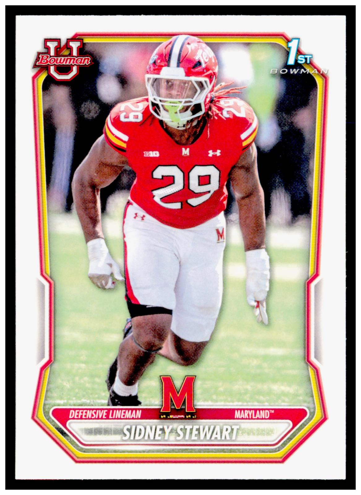 2026 Bowman Sidney Stewart Card Prospects Maryland Terrapins