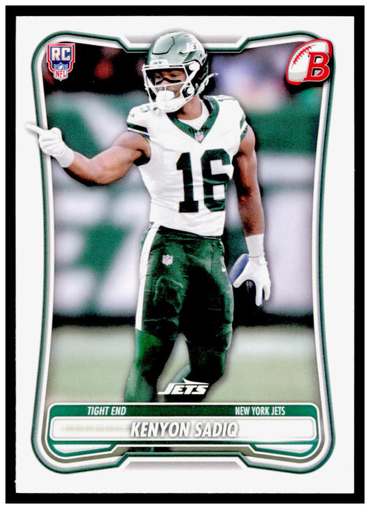 2026 Bowman Kenyon Sadiq Card RC New York Jets
