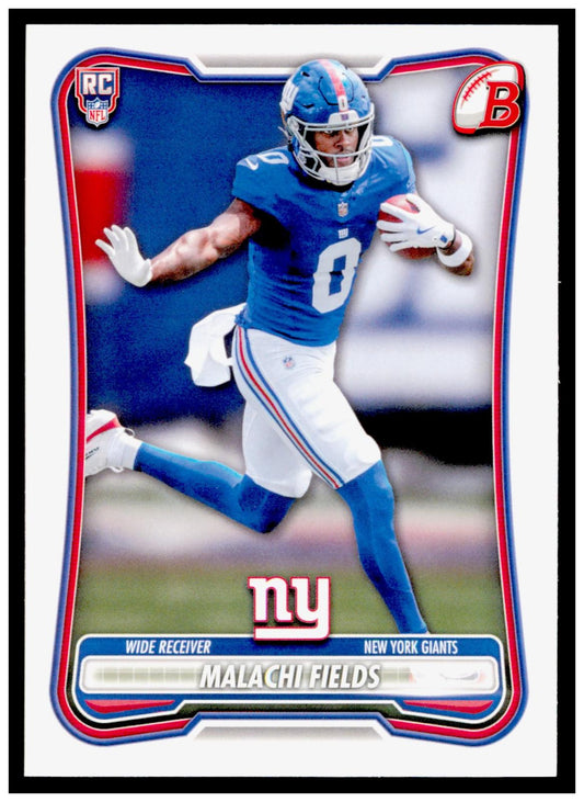 2026 Bowman Malachi Fields Card RC New York Giants
