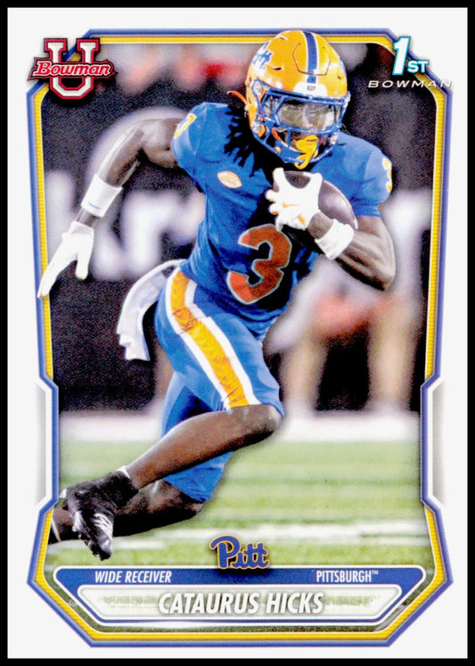2026 Bowman Cataurus Hicks Card Prospects Pittsburgh Panthers