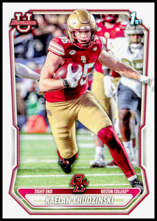 2026 Bowman Kaelan Chudzinski Card Prospects Boston College Eagles