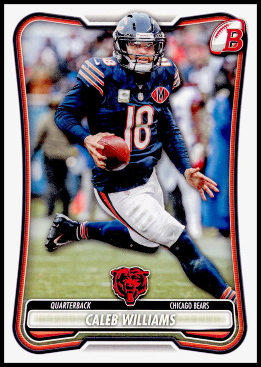 2026 Bowman Caleb Williams Card Chicago Bears