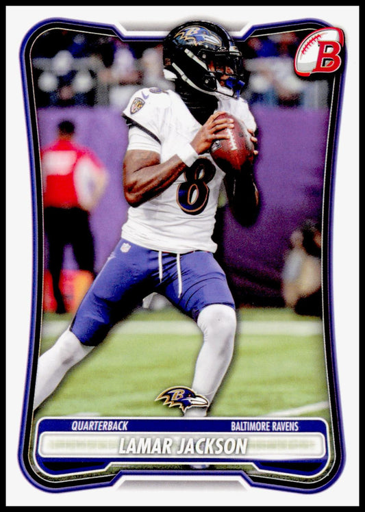 2026 Bowman Lamar Jackson Card Baltimore Ravens