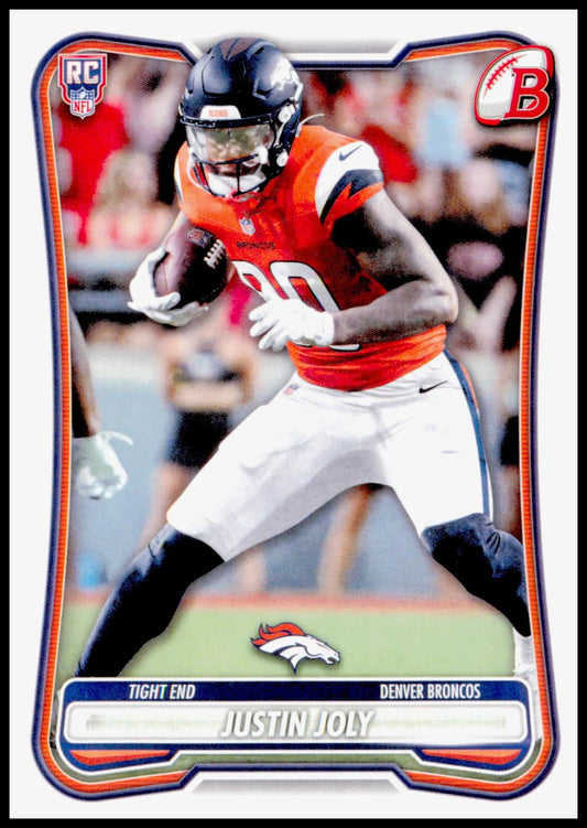 2026 Bowman Justin Joly Card RC Denver Broncos