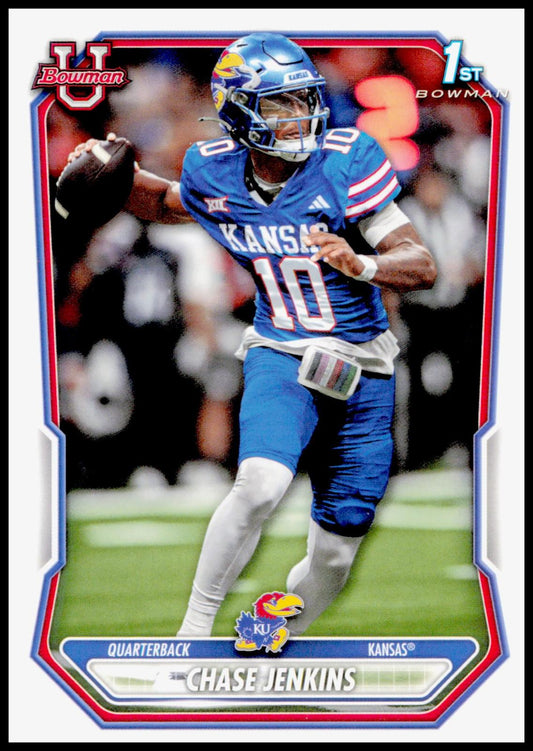 2026 Bowman Chase Jenkins Card Prospects Kansas Jayhawks