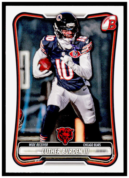 2026 Bowman Luther Burden III Card Chicago Bears