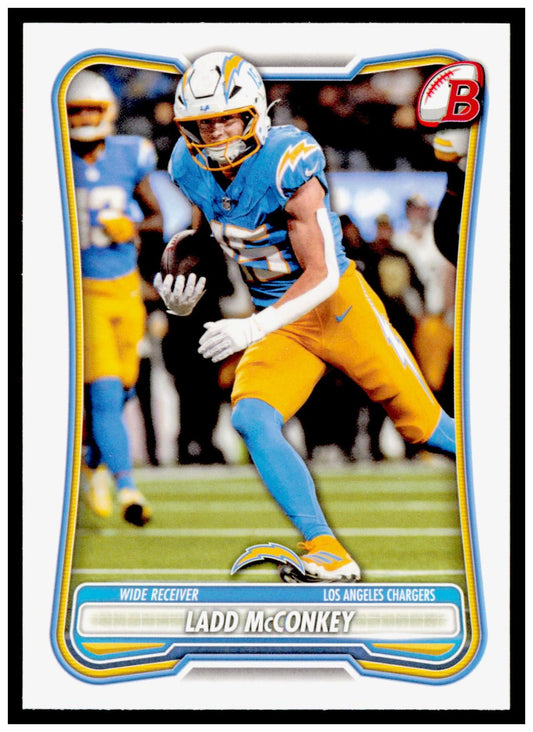 2026 Bowman Ladd McConkey Card Los Angeles Chargers