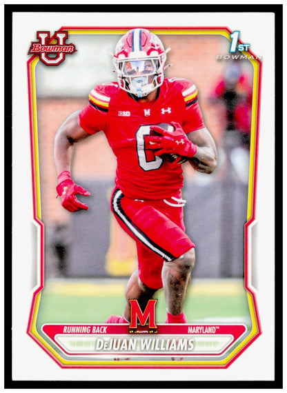 2026 Bowman DeJuan Williams Card Prospects Maryland Terrapins