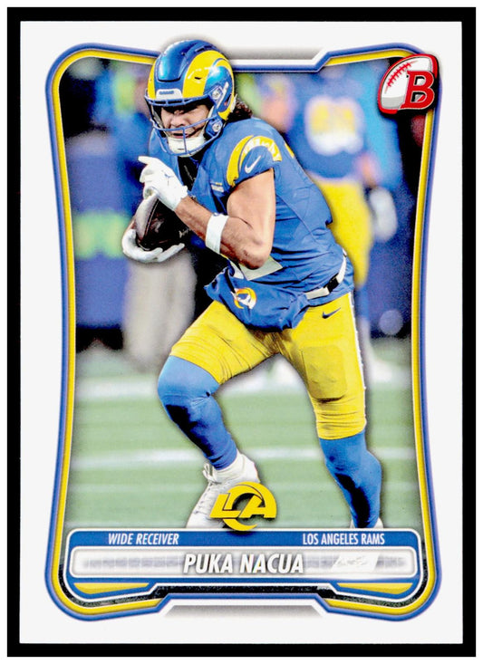 2026 Bowman Puka Nacua Card Los Angeles Rams