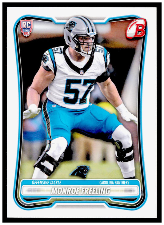 2026 Bowman Monroe Freeling Card RC Carolina Panthers