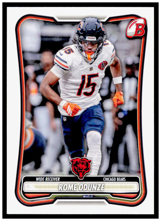 2026 Bowman Rome Odunze Card Chicago Bears