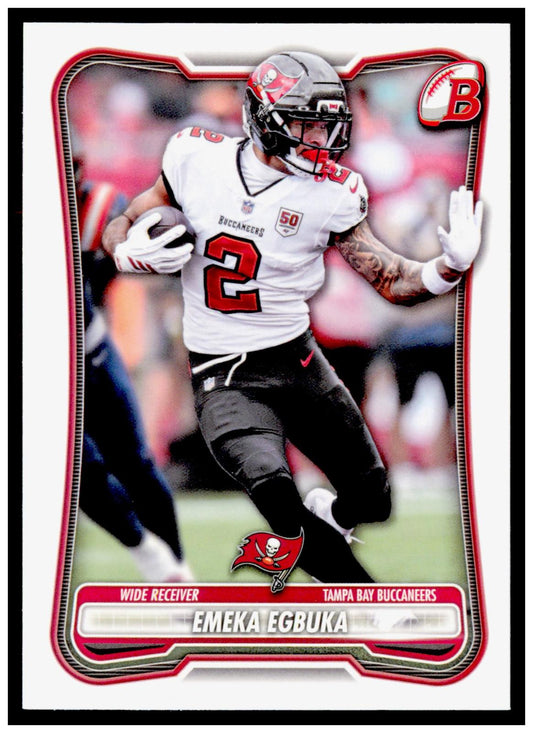 2026 Bowman Emeka Egbuka Card Tampa Bay Buccaneers