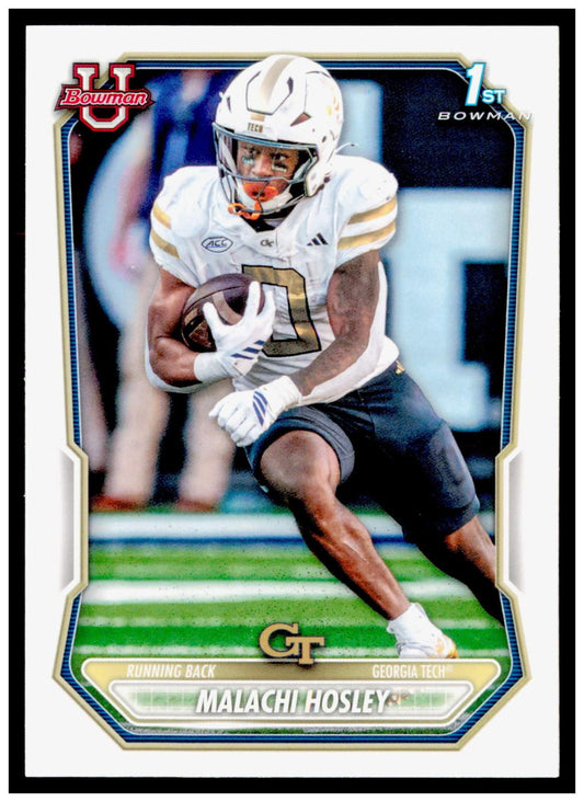 2026 Bowman Malachi Hosley Card Prospects Georgia Tech Yellow Jackets