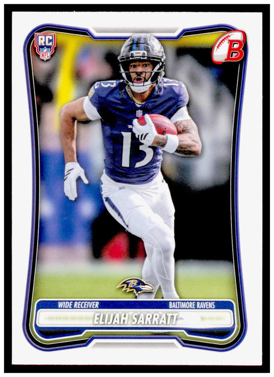 2026 Bowman Elijah Sarratt Card RC Baltimore Ravens