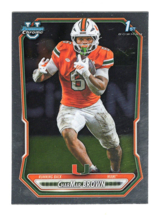 2026 Bowman CharMar Brown Card Chrome Prospects Miami Hurricanes