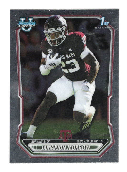 2026 Bowman Jamarion Morrow Card Chrome Prospects Texas A&M Aggies