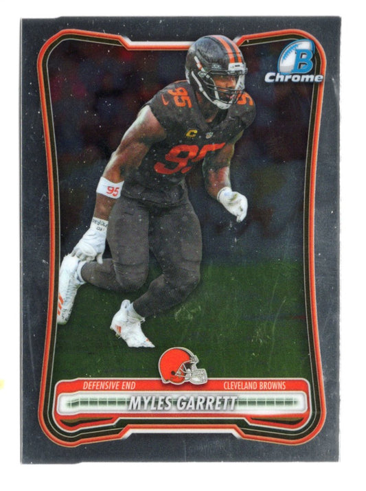 2026 Bowman Myles Garrett Card Chrome Cleveland Browns
