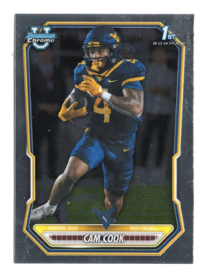 2026 Bowman Cam Cook Card Chrome Prospects West Virginia Mountaineers
