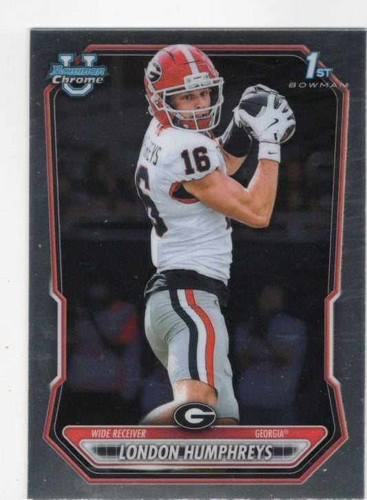 2026 Bowman London Humphreys Card Chrome Prospects Georgia Bulldogs
