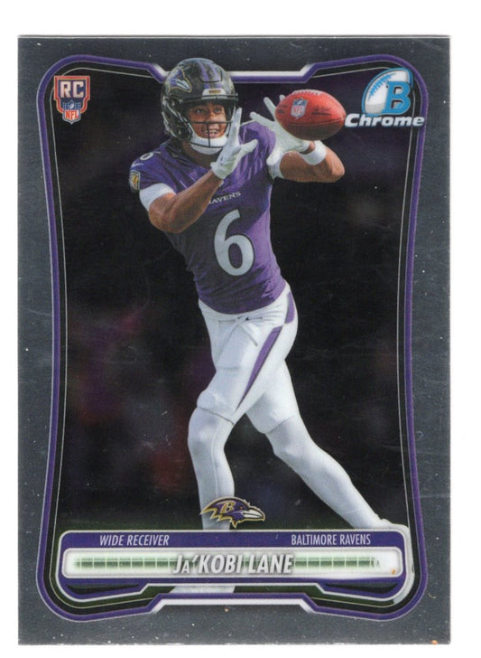 2026 Bowman Ja'Kobi Lane Card Chrome Baltimore Ravens