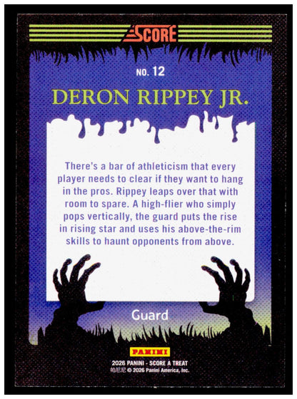 2026 Score-A-Treat Deron Rippey Jr. Card Pumpkins NIL