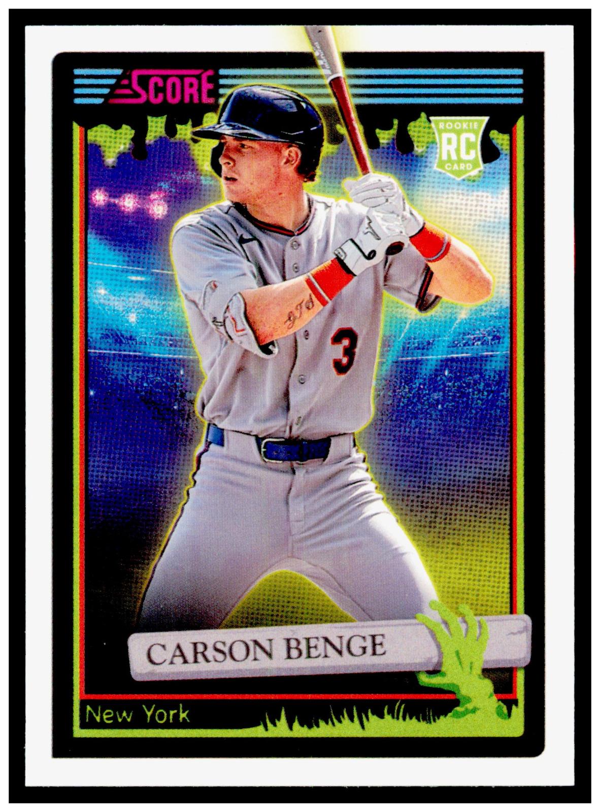 2026 Score-A-Treat Carson Benge Card New York Mets