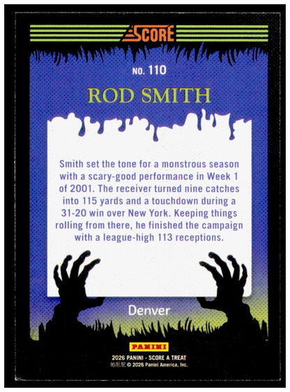 2026 Score-A-Treat Rod Smith Card Denver Broncos