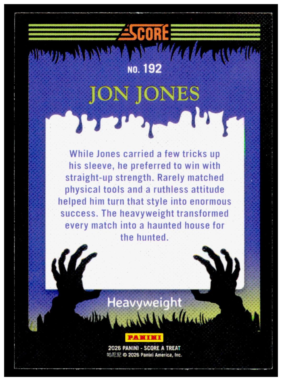 2026 Score-A-Treat Jon Jones Card NIL